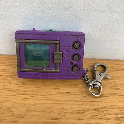 1997 Bandai Digimon Vpet Digivice Tamagotchi Virtual Pet Game Purple & Black • $219