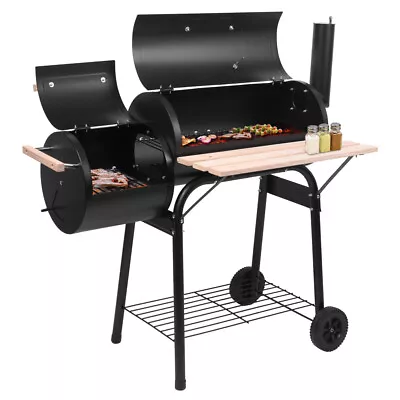 Heavy Duty Charcoal Smoker Grills Extra Large Outdoor BBQ Grill W/ Offset Smoker • $123.99