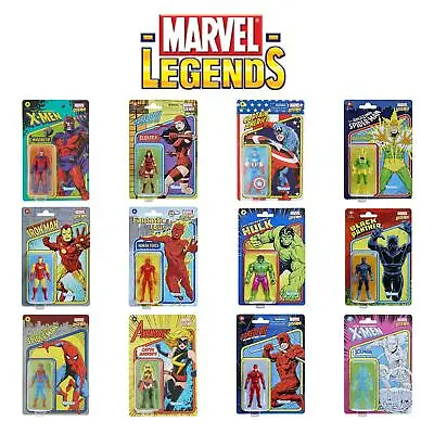 Hasbro Kenner Marvel Legends Series 10cm Retro 375 Collection Action Figures • £9.99