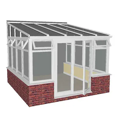 3.5m X 3.0m DIY LEAN TO - EUROCELL CONSERVATORY***ALL SIZES AVAILABLE*** • £4278