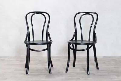 Bentwood Oak Dining Chairs Wooden Chairs Cross Back Dining Chairs • £100