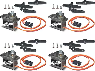 Diymore 4pcs DM90S Servo Micro 180° 9 Gram Metal Gear Servo Digital Micro Servo • $20.39