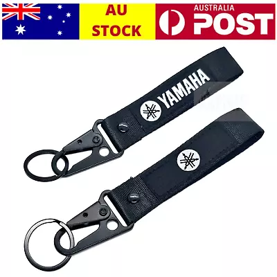 Yamaha Black MotoGP Keyring Motorcycle Bike Keychain Wrist Strap Car Gift MotoGP • $10.99