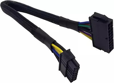 COMeap 20 Pin To 14 Pin ATX PSU Main Power Adapter Braided Sleeved Cable For IBM • £10.95