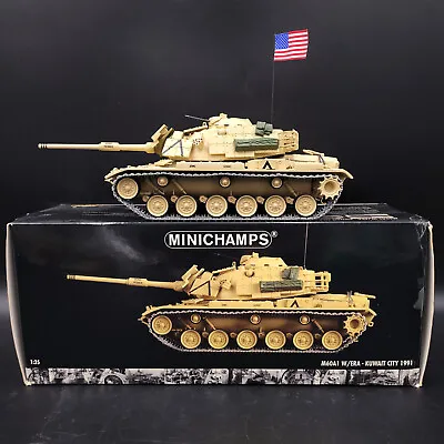 Minichamps 1:35 Scale Diecast M60A1 W/ ERA Desert Storm Kuwait City 1991 IOB • $210