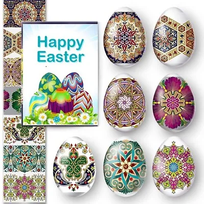 7 Easter Egg  Decoration Thermo Heat Shrink Sleeve Wraps Pysanka • £1.90