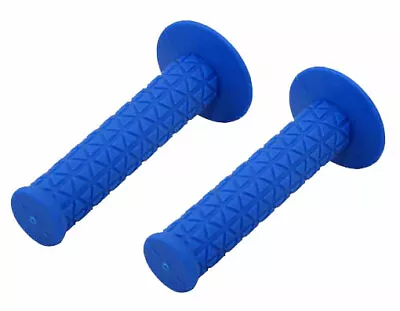 Absolute Genuine 124mm Long Old-school Bmx Triangle Style Grips In All Blue. • $7.75