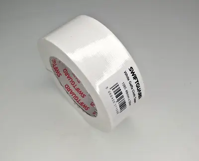 Swiftguard White 48mm X 50m Gaffa Cloth Tape Duck Duct Gaffer Waterproof Sticky • £5.99