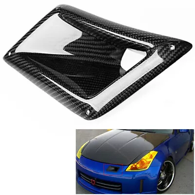 Front Bumper Carbon Fiber Air Vent Intake Duct Left For Nissan 350Z Z33 2003-09 • $27.55