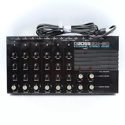 BOSS BX-60 6 Channel Stereo Mixer 920346 • $88