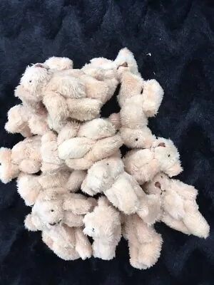 £89.99 • Buy MINIATURE TINY SMALL JOINTED 6cm HANDMADE LIGHT BROWN TEDDY BEARS