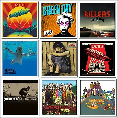 Iconic Album Covers As Wall Art Matt / Gloss Sticker Ideal Man Cave - Bar • £25.49