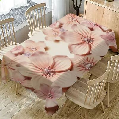 $17.08 • Buy Primeval 3D Flower Table Cloth Rectangular Tea Table Cover Dining Home Decor