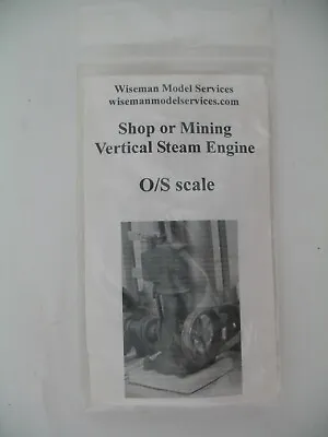 Wiseman Model Services O Or S Scale Kit: Shop Or Mining Vertical Steam Engine • $14