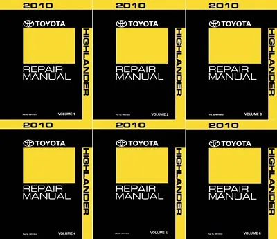 2010 Toyota Highlander Shop Service Repair Manual Complete Set • $395