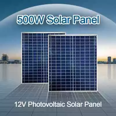 ECO-Baeerss 500w Watt 12v Monocrystalline Solar Panel RV Camping Home Off Grid • $96.50