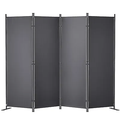 VEVOR Room Divider 4-Panel Folding Privacy Screen 88.2 X11.8 X67.3  Dark Gray • $50.34