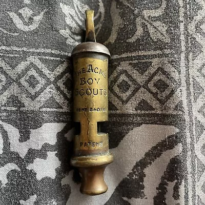 Genuine Vintage ‘The Boy Scout ‘ Metal Whistle Made England • $9.94