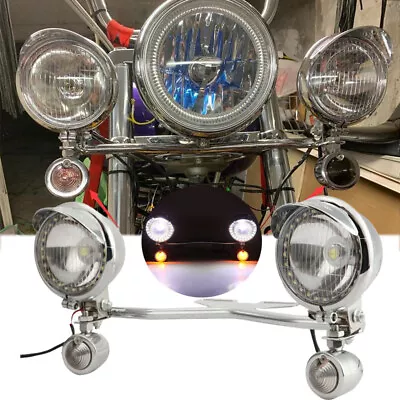 $95.99 • Buy Passing Turn Signal Spot Light Bar For Yamaha V Star 650 950 1100 Custom Classic