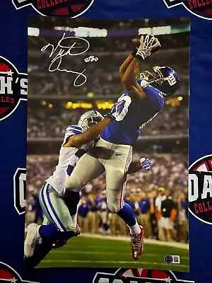 Victor Cruz Autographed 11x17 Touchdown Vs Cowboys Photo (Beckett) • $194.35