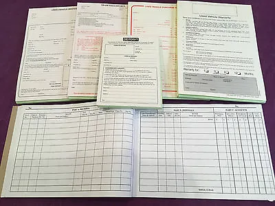 Used Car Sale Invoice Deposit Purchase Warranty Trade Stock Book Stationery Pack • £49.95