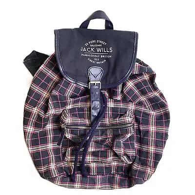 Jack Wills Mixed Colour Check Backpack • £15.05