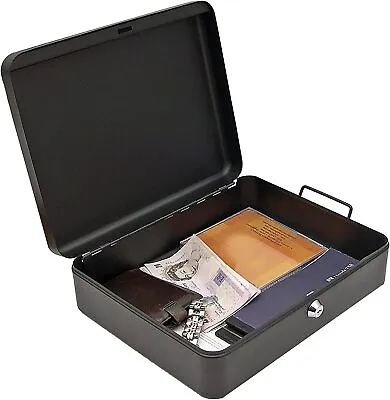 £22.99 • Buy Security Lock Box Fireproof Large Chest Cash Safe Keys Document Home Office New