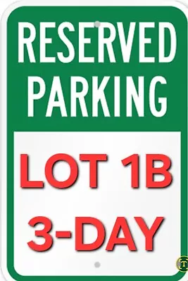 LOT 1B Parking Pass 3-DAY *Carb & Race Day *Indianapolis 500* Indy No Tickets • $200