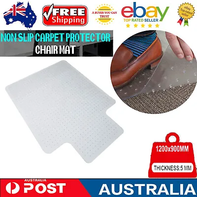 Home Office PVC Chair Mat Non Slip Soft Carpet For Floor Protector Computer Work • $39.99