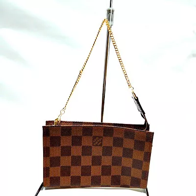 Louis Vuitton LV Accessory Pouch  Bucket Pouch Brown Damier 3716128 • $2.25