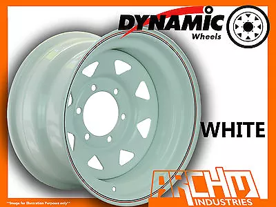 1 White 4x4 Dynamic Sunraysia Wheels 15x8 6/139.7 4wd Rim For Patrol Fits Hilux • $90