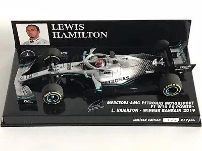 2019 Mercedes-AMG W10 EQ L. Hamilton F1 World Champion 1:43 Minichamps 413190244 • $80.95