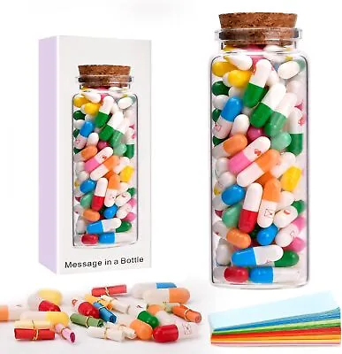 Valentines Day Gifts - Capsule DIY Letter Message In A Bottle 100 Empty Sheets • $14.99