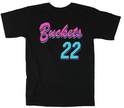 BLACK Jimmy Butler Miami Heat Jimmy Buckets VICE CITY LOGO T-Shirt • $18.99