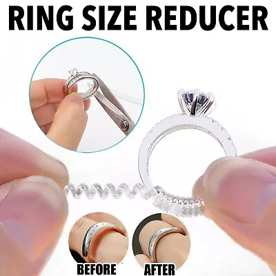 Ring Size Adjuster Reducer Spiral Invisible Snugs Guard Resizer Jewellery Tool • $10.99