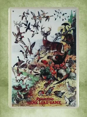 Retro Tins Sale Remington Game Load Hunting Lodge Cabin Tin Metal Sign • $18.89