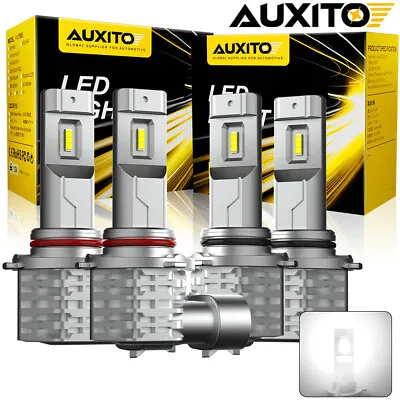 9005 9006 LED Headlights Kit Combo Bulbs 6500K High Low Beam Super White Bright • $37.99