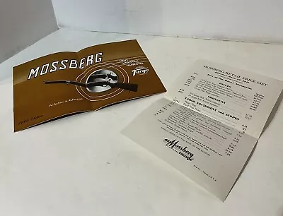 Mossberg Original 1945 Catalog Rifles Shotguns And Scopes Targa Plus Price List • $36.95