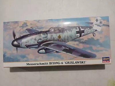 Lot 24A Sealed Hasegawa 1:72 Messerschmitt Bf109G-6 Grislawski Plane Kit Fighter • $35