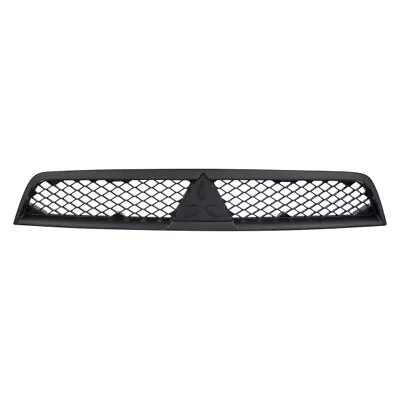 New Grille For 08-15 Mitsubishi Lancer Silver Shell Black Insert Plastic Upper • $66