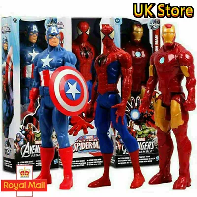 12  Marvel Avengers Iron-man Spiderman Action Figures Super Hero Toys Kids Gifts • £9.75