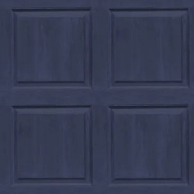 Navy Washed Panel Wall Feature Designer Wallpaper Arthouse 909601 • £10.99