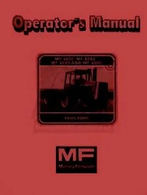 Massey Ferguson MF 4800 4840 4880 4900 Operator Manual • $16.92