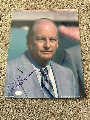 Tex Schramm Autographed 8x10 Signed Photo Dallas Cowboys Mounted Memories COA • $63.99