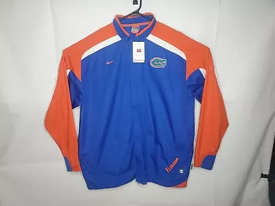 Nike Team UF Florida Gators Football Full Zip Jacket Windbreaker Mens XL Blue  • $36.95