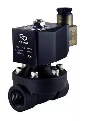 $39.99 • Buy 3/4  Inch Zero Differential Plastic Electric Solenoid Process Valve NC 24V AC