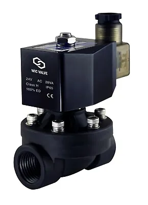 3/4  Inch Zero Differential Plastic Electric Solenoid Process Valve NC 24V AC • $39.99