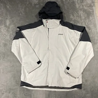 Musto Jacket Men's Size XXL White BR1 Sailing Outdoor Hooded Waterproof • $85
