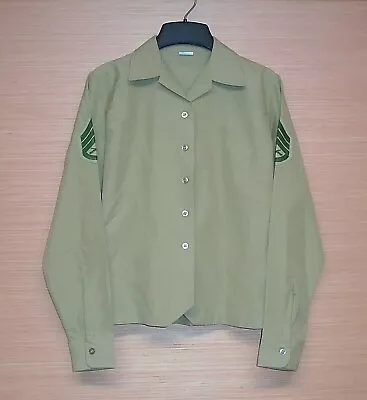 US Marine Corps Womens Long Sleeve Creighton Bravo Dress Uniform Shirt Size 12L • $11.69