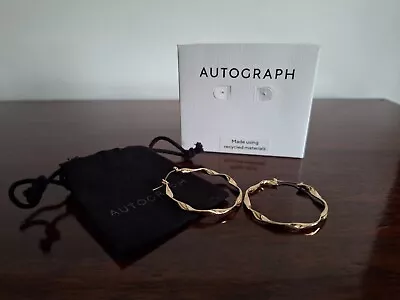 New M&S Autograph Hoop Earrings RRP £14 *Unwanted Present* Marks & Spencer • £10